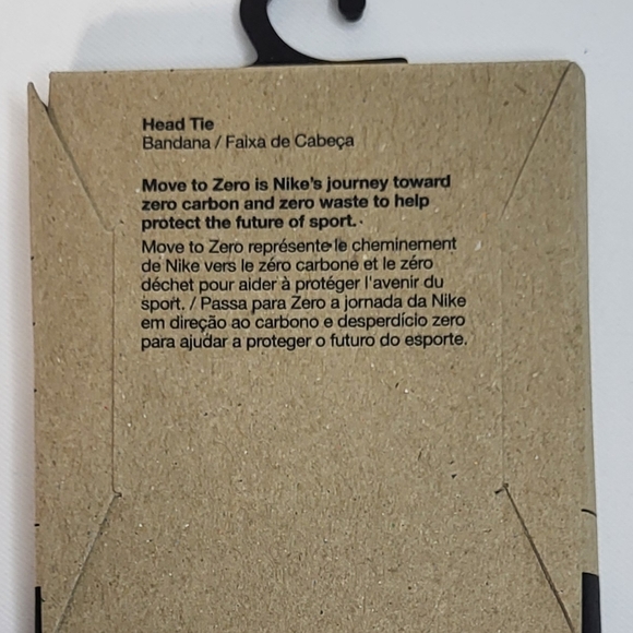 Nike NIP Unisex Black Nike Swoosh Dri-Fit Head Tie One Size Fits Most - Picture 7 of 7